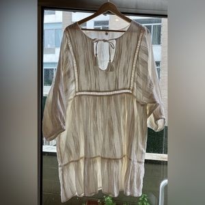 Rip Curl white flowy cotton summer dress - size L
